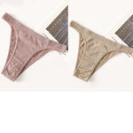 2PCS/Set Seamless Women Brazilian Panties Female Underpants High Leg Cut Underwear Sexy Lingerie Bikini Sports Briefs M-L