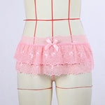 Women Sexy Lingerie Lace Perspective Ladies Dress Erotic Sexy Underwear Transparent Thongs Plus Size Sexy Skirt For Sex