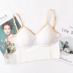 Women Bra Tank Crop Top Seamless Underwear Female Crop Tops U-shaped Back Sports Intimates Sexy Lingerie Padded Camisole Femme