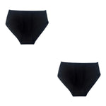 2PCS/Set Cotton Briefs Women High Waist Underpants Solid Color Lingerie Female Comfot Breathable M-2XL Panties Intimates