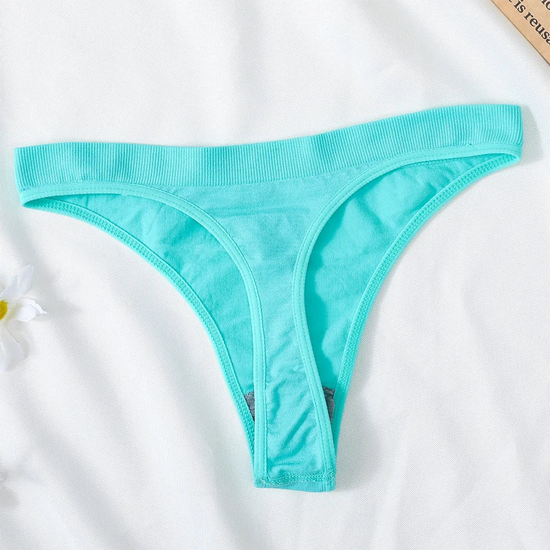 3PCS/Set Seamless G-string Panties Women Underwear Female Underpants Low Waist Thong Sexy Lingerie Seamless Sports Panties