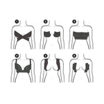 Summer Strapless Bikini Invisible Nipple Cover Breast Lift-Up Boob Tape Women Sexy Tube Top Plus Size Bra Push Up Bra Crop Top
