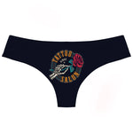 Valentine's Day Rose Flower Printed Women's thongs Elastic Low-Waist Ladies T-pants Comfortable Seamless Female G-string Tanga