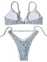 ZTVitality Swimwear Women Wave Point Sexy Bikini 2022 New Arrival Straps Padded Bra High Leg Bandage Swimsuit Brazilian Biquini