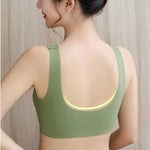 Breathable V-Neck Gather Seamless Bralette Sexy Thai Latex Bra Women's Underwear Wireless Push Up Brassiere Ladies Lingerie