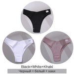 3Pcs/Set Cotton Women Briefs Sexy Seamless Brazilian Panties Female Low Rise Underwear Breathable Underpants Girls M-XL Intimate