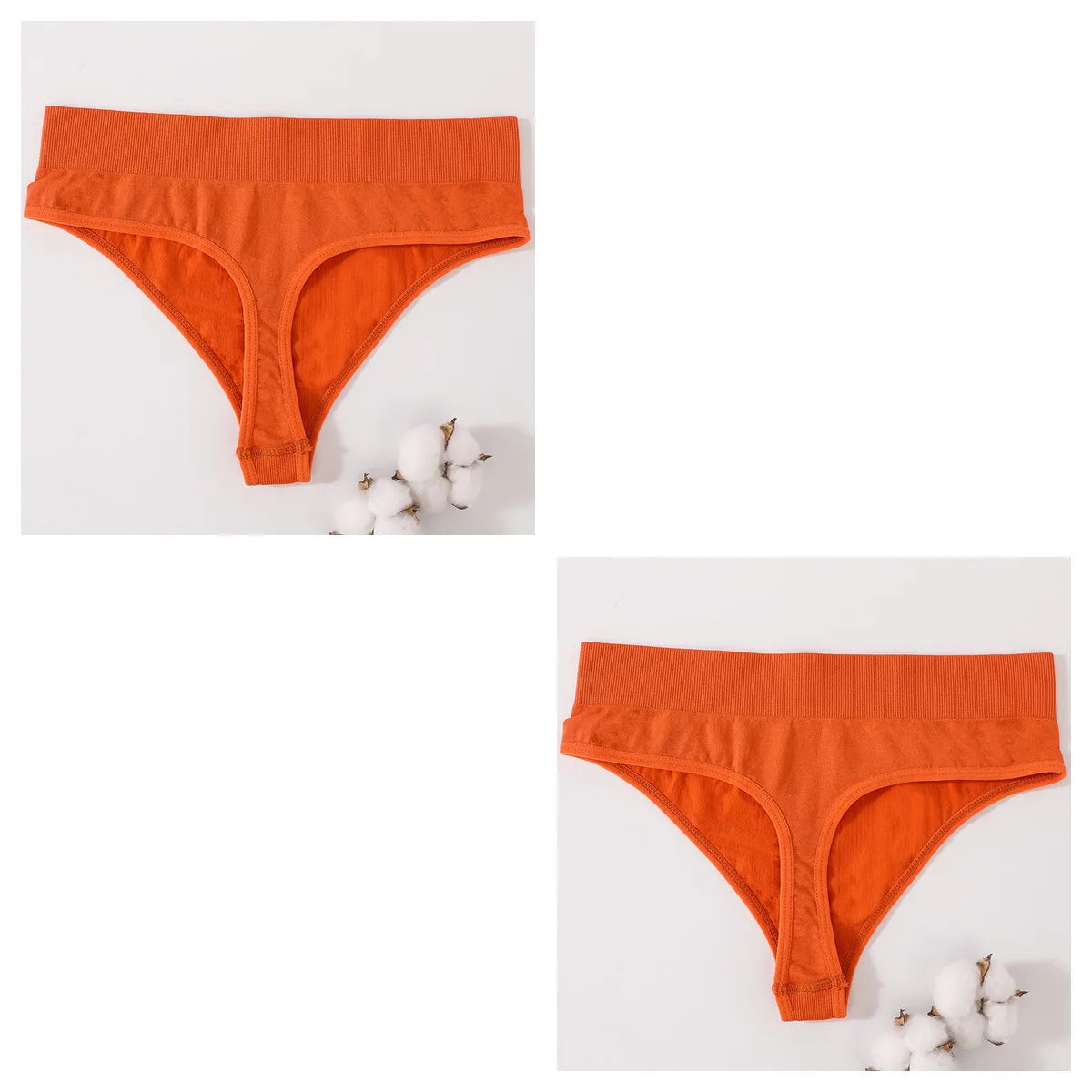2Pcs/Set Women Panties High Waist Panties Sexy Bodyshaper Thongs Female Underpants Seamless Underwear Sports G-string Intimates