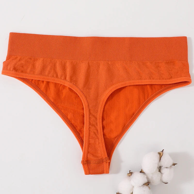 2Pcs/Set Women Panties High Waist Panties Sexy Bodyshaper Thongs Female Underpants Seamless Underwear Sports G-string Intimates