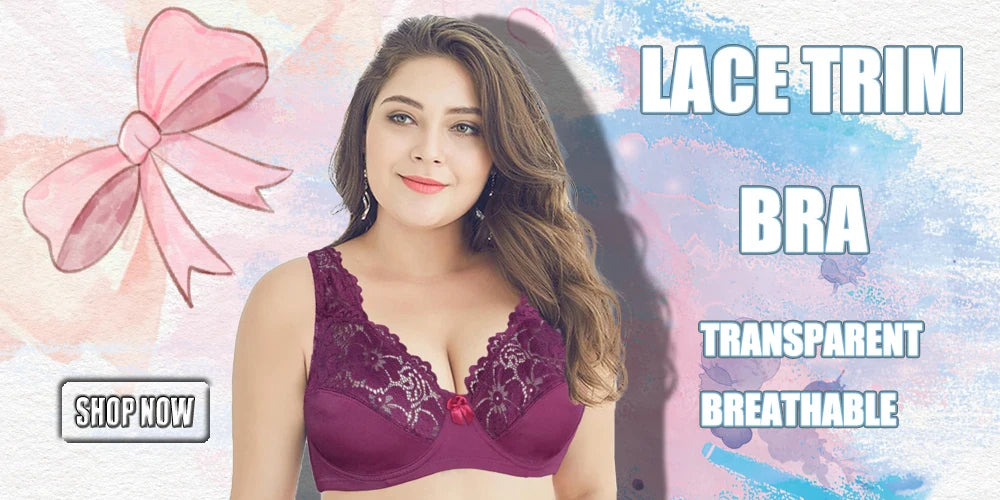 Plus Size Lace Bras For Women Lager Sexy Push Up Bra Bralette Comfortable Underwired Underwear Lingerie Tops BH D DD E F G Cup