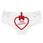 Merry Christmas Bells Print Women's Panties Low Waist Briefs Festive Comfortable Underwear Holiday Lingerie