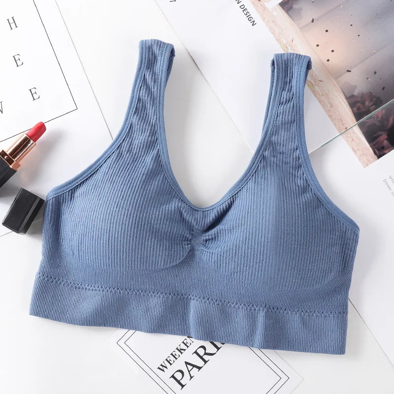Seamless Bras For Women Push-Up Bra Sport Underwear Top Comfort Non-wire Padded Bralette Sexy Lingerie Daily Intimates M-L