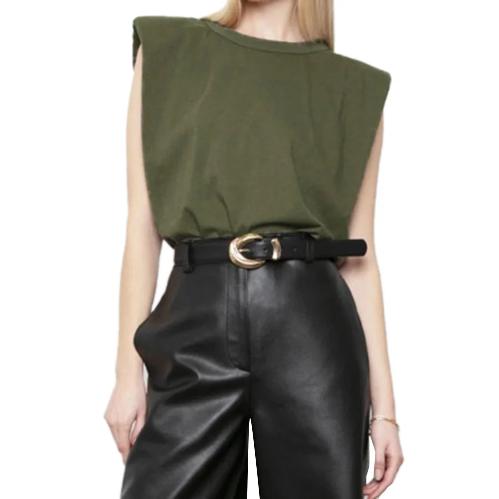 Fashion Women Ladies Solid T shirt Tops Sleeveless O neck Tops Summer Loose Casual Clothes S M L