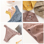 2PCS/Set Seamless Women Brazilian Panties Female Underpants High Leg Cut Underwear Sexy Lingerie Bikini Sports Briefs M-L