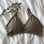 Women Wireless Bra Comfort Cotton Fabric Padded Bras Sexy Lingerie Small Cup Tube Top Removable Pads Brassiere One Size