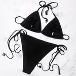 ZTVitality Black Bikinis Push Up Bikini 2020 Hot Sale Halter Padded Bra Bandage Swimsuit Low Waist Backless Sexy Swimwear Women