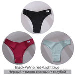 3Pcs/Set Cotton Women Briefs Sexy Seamless Brazilian Panties Female Low Rise Underwear Breathable Underpants Girls M-XL Intimate