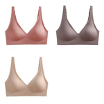 3Pcs/Set Seamless Bras Wire Free Brassiere Women Underwear Female Sexy Lingerie Plunge Underwear & Sleepwears Intimates