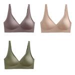 3Pcs/Set Seamless Bras Wire Free Brassiere Women Underwear Female Sexy Lingerie Plunge Underwear & Sleepwears Intimates