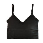 Women Tanks Top Low Back Crop Top Underwear Female Crop Sport Seamless Tops Sexy Lingerie Backless Removable Padded Camisole