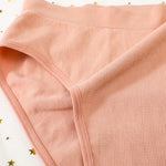 Women Ribbed V-Neck Unpadded Bra High Waist High Cut Briefs Set Wireless Bralette Soft Stretch Panties Sexy Lingerie Set S-L