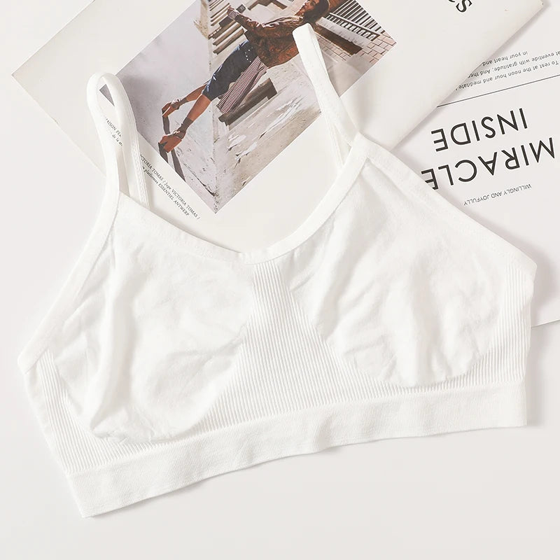 Women Tank Crop Top Female Seamless Underwear Backless No Pads Unlined Sexy Lingerie Comfort Woman Top Camisole