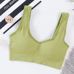 Women Crop Tops Female Tank Top Seamless Underwear Sexy Lingerie Sport Fitness Bra Top Wireless Padded Camisole