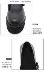 Spring Autumn Chunky Heel Vintage Lolita Shoes Women Platform Shoes Mary Jane Buckle Strap School Shoes For Girls Blackty7