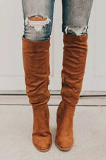Women Knee-High Boots Zipper Sexy High Heels Women Shoes Non-slip Winter Boots Warm Size New Fashion Boots 2020