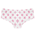 Women's Breathable Elastic Underpants Original Christmas Pattern Print Briefs Sexy Low-waist Knickers Sexy Butt Wrap T-pants