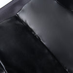 Women Autumn Sexy High Waist Bodycon Skirt Fashion Adults Slim-fit Solid Color Slit Leather Long Skirt Black/White