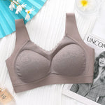 Breathable V-Neck Gather Seamless Bralette Sexy Thai Latex Bra Women's Underwear Wireless Push Up Brassiere Ladies Lingerie