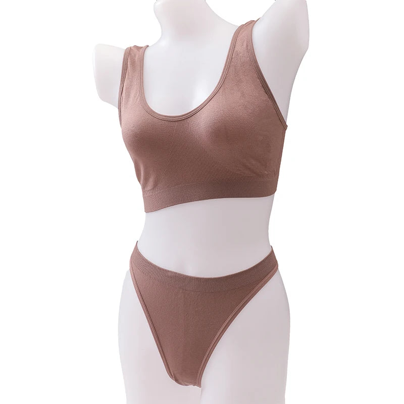 Women Seamless Tube Top Underwear Wireless Bra Low Back Sexy Lingerie Comfort Unlined Crop Top Sleeveless Solid Bra Tops