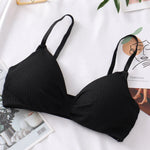 Push-Up Bras for Women Sexy Adjustable Straps Brassiere Wire Free Bra Seamless Underwear Solid Color Lingerie One Size