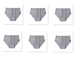 6Pcs/Set Women High Waist Cotton Briefs Breathable Panties Seamless Edge Comfort Underwear Solid Color Soft M-2XL Intimates