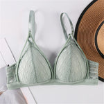 Sexy Deep V Lace Bra Thin Cup No Underwire Comfortable Daily Wear for Small Breasts Women's Fashion Underwear