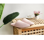 Japanese Style Mute Slippers Women Men Home Cotton Slipper Breathable Fabric Couple Spring Summer Shoes Suede Sole Ladies Slides