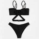 ZTVitality Black Resin Ring Sexy Bikini 2026 New Arrival Padded Wrap Swimsuit Brazilian Swimwear Women Bathing Suit Beach Wear
