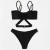 ZTVitality Black Resin Ring Sexy Bikini 2026 New Arrival Padded Wrap Swimsuit Brazilian Swimwear Women Bathing Suit Beach Wear