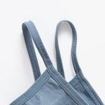 Women's Wireless Bra Sports Tube Top Ribbed Ruched Camisole Bralette With/Without Pads Underwear Sexy Lingerie M-L Intimates
