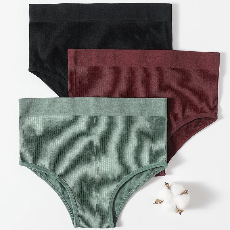1PC Seamless Panties Women Sexy High Waist Brief Hip Lift Underwear Female Underpants Shaperwear High Rise Panties Lingerie M-XL
