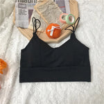 Cotton Tube Tops Women Bra Crop Top Female Wireless Solid Color Top Sleeveless Sexy Lingerie Padded Underwear
