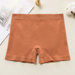 1PC Seamless Panties Women BoyShorts Push-Up Hip Design Cotton Gusset Women's Safety Short Pants Lingerie Solid Color Underwear