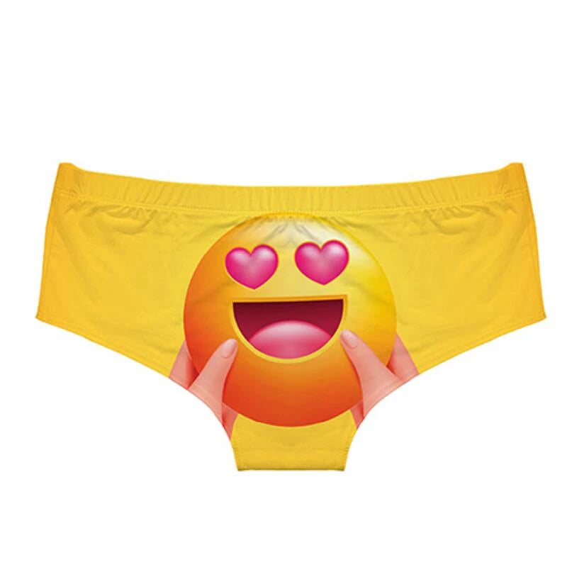 Original Valentine's Day Theme Printed Women Underwear Stretch Comfortable Panties Peach Hips Seamless Women Briefs