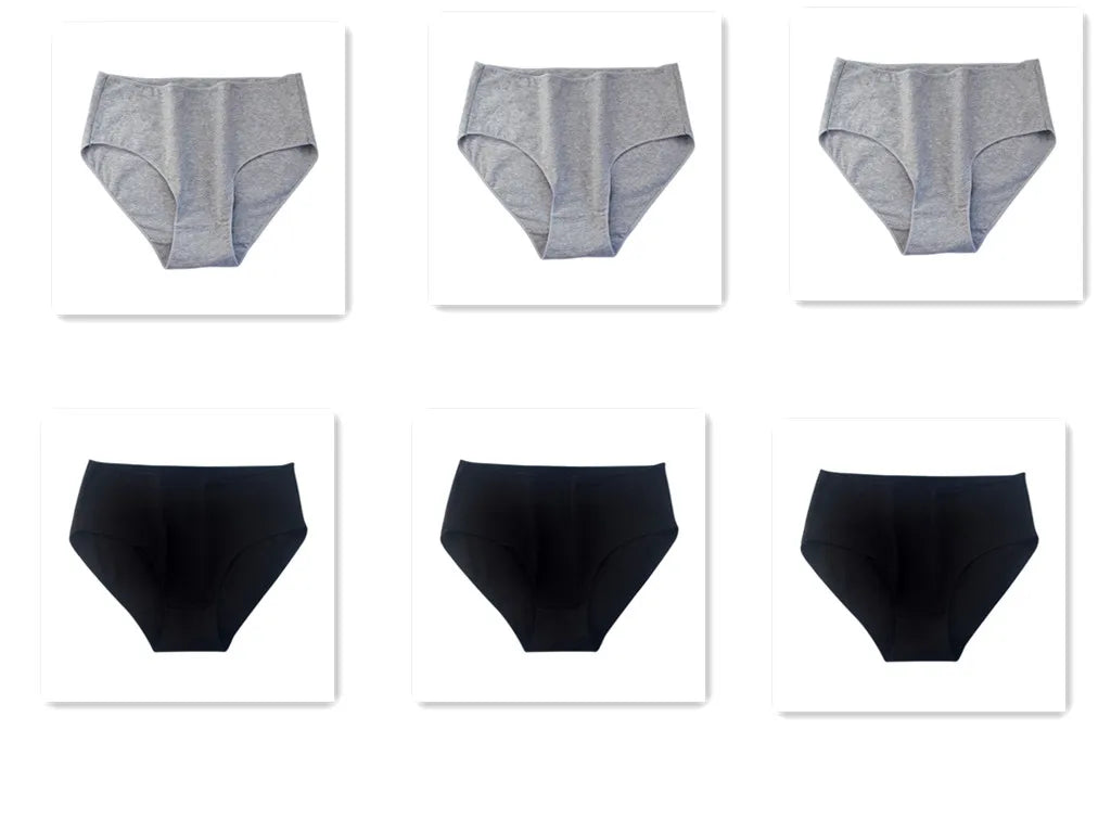 6Pcs/Set Women High Waist Cotton Briefs Breathable Panties Seamless Edge Comfort Underwear Solid Color Soft M-2XL Intimates