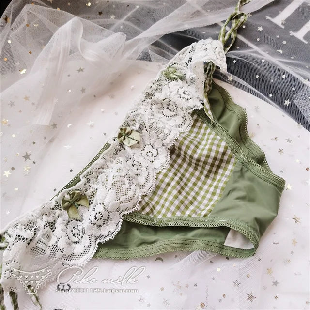 Women's Sexy Bandage Lace-Up Transparent Panty Seamless Cotton Crotch Briefs Buttocks Wrap Knickers Lady Underwear