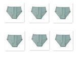 6Pcs/Set Women High Waist Cotton Briefs Breathable Panties Seamless Edge Comfort Underwear Solid Color Soft M-2XL Intimates