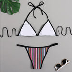 2025 Long Sleeve Neon Green Leopard Bikini Women Swimsuit Bikini Set Sexy Swimwear Female Brazilian Bathing Suit Swim Beach Wear