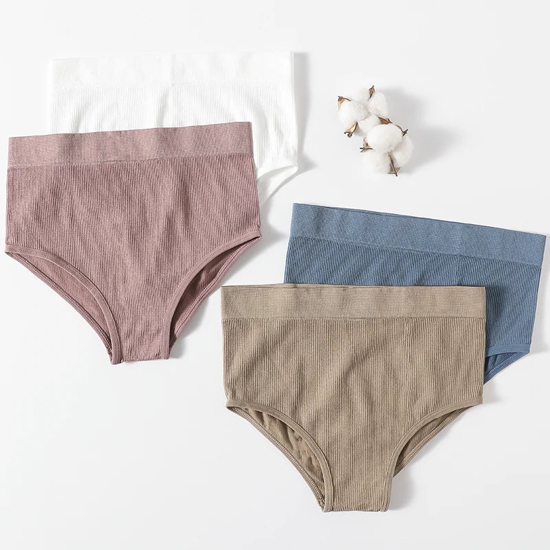 1PC Seamless Panties Women Sexy High Waist Brief Hip Lift Underwear Female Underpants Shaperwear High Rise Panties Lingerie M-XL