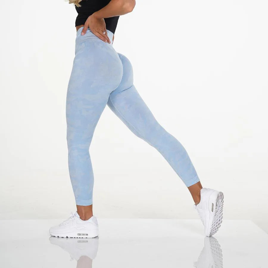 Camo Seamless Leggings Women High Waist Yoga Pants Scrunch Butt Sports Leggings Booty Fitness Tights Gym Leggings Sportswear