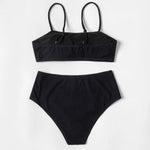 ZTVitality Solid Sexy Bikini 2025 New Arrival Padded Bra High Waist Swimsuit Brazilian Swimwear Women Bathing Suit Beachwear S-L